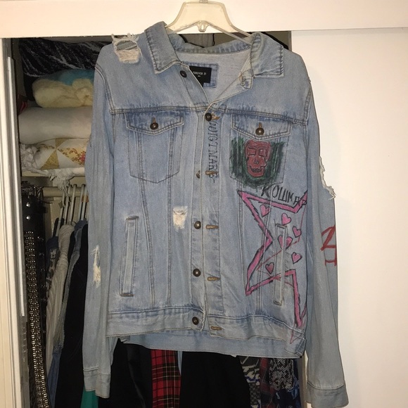 lil peep custom jeans